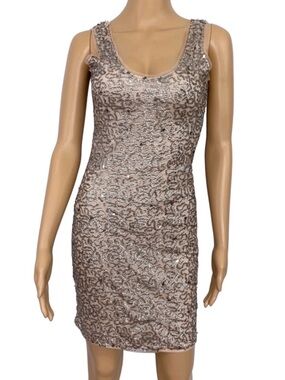 Zara Trafaluc Sequin Sleeveless Dress Size S